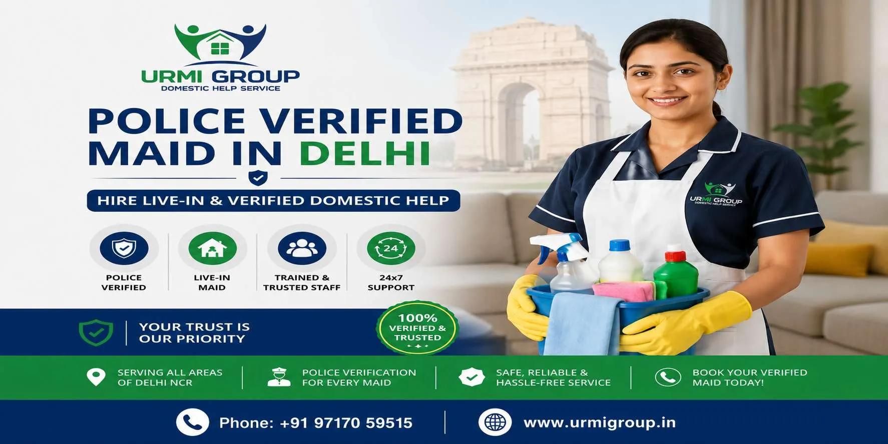 Police Verified Maid in Delhi – The Smart Choice for a Safe and Comfortable Home
